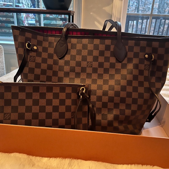 Louis Vuitton Damier Ebene Neo Neverfull MM Tote - Picture 1 of 7